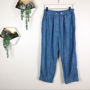 Free People everyday chambray pilling linen pants